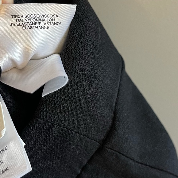 Ann Klein Slim Ankle Pant in Black | SZ 8 NWT - Picture 7 of 9